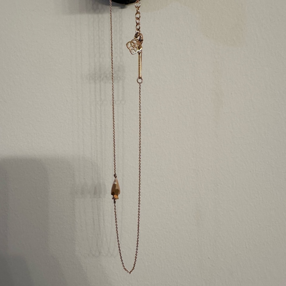 Kendra Scott Rose Gold Arrowhead Necklace